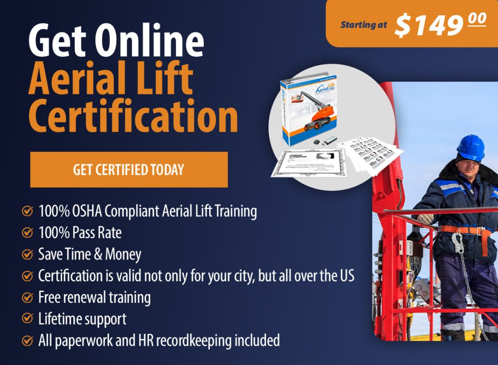 Long Island, NY online aerial lift certification